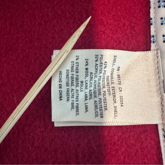 Anthropologie elevenses Brienne Red coat. Size Large. - Picture 13 of 14